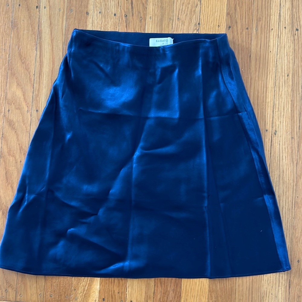 Aritzia silk mini skirt